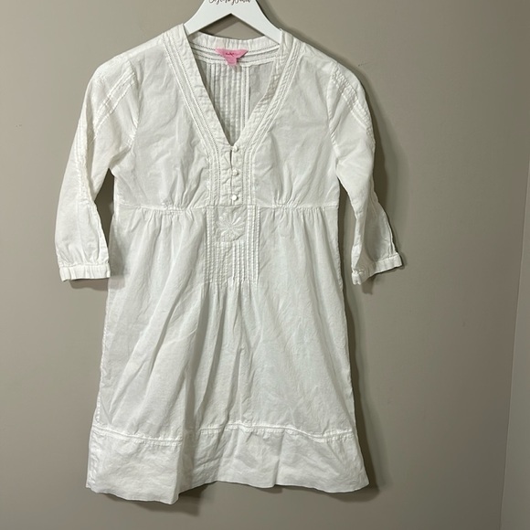Lilly Pulitzer White Embroidered Alfa
Tunic Top Dress Coverup Resortwear Sz XS - Picture 4 of 13